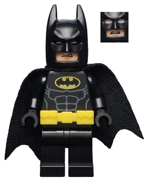 LEGO Minifigure-Batman - Utility Belt, Head Type 3-Super Heroes / The LEGO Batman Movie-SH329-Creative Brick Builders